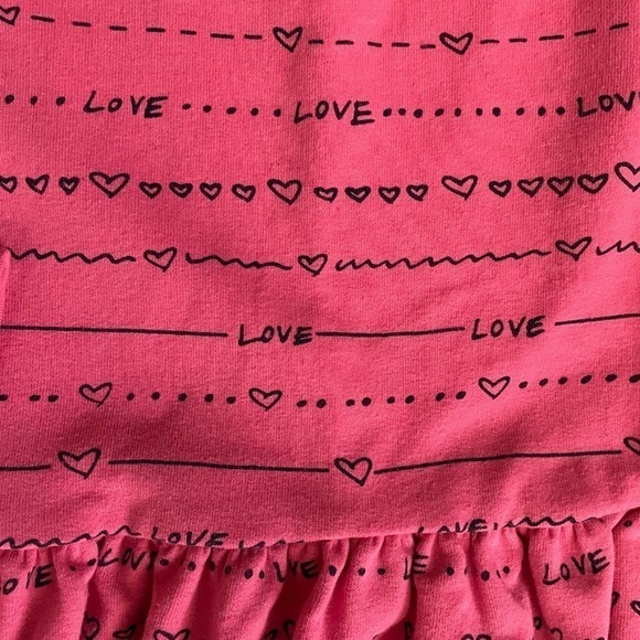 ❤️ BABY Gap Pink Love Dress Size 2T - Picture 3 of 5